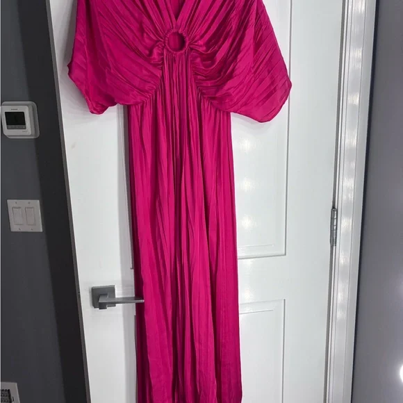 Zara Fuchsia Plunge Dress - Picture 5 of 6
